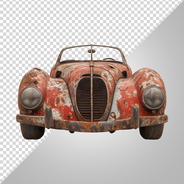 PSD rusty old car png