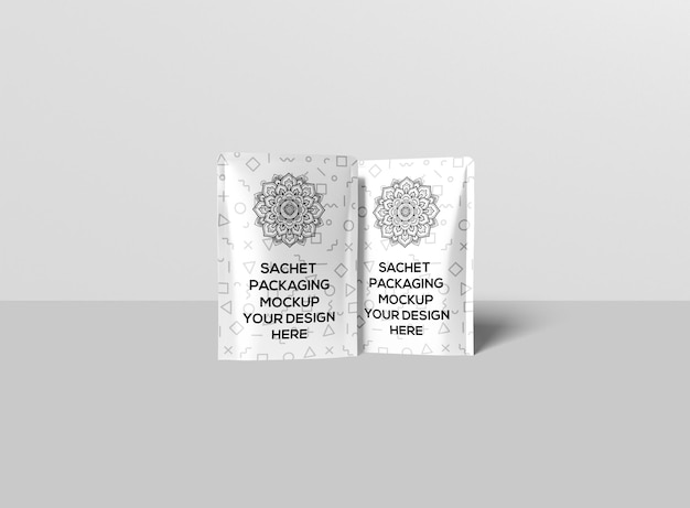 sachet packaging mockup