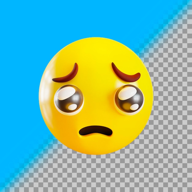 Sad Emoji 3D icon