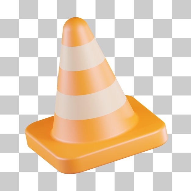 Safety Cone 3D Icon