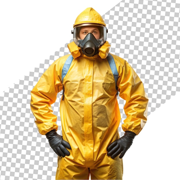 PSD safety gear isolated in transparent background