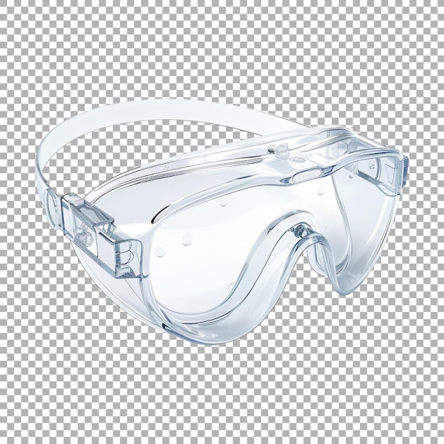 PSD safety goggles on transparent background ai generated