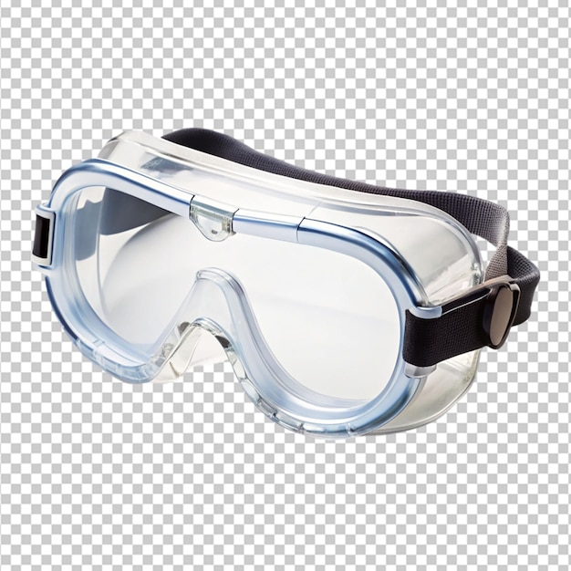 PSD safety goggles on transparent background