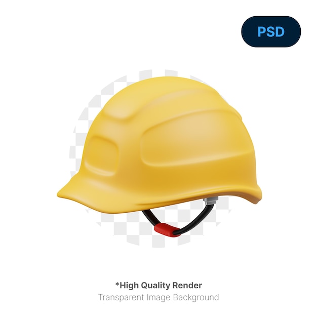 Safety Helmet 3D Icon Premium Psd