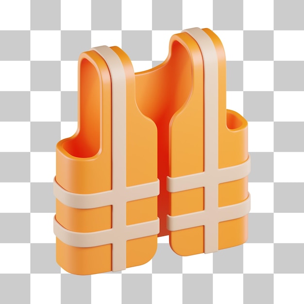 Safety Vest 3D Icon