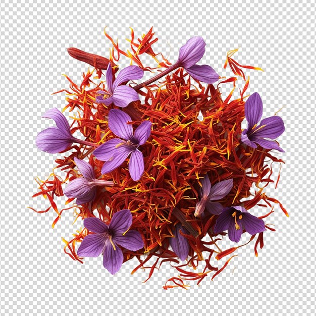 saffron isolated on white