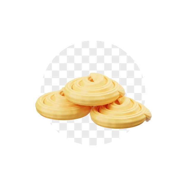 Sago Cookies 3D Icon