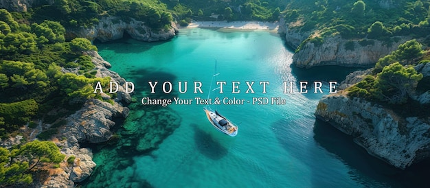 Sailboat Anchored in a Secluded Bay