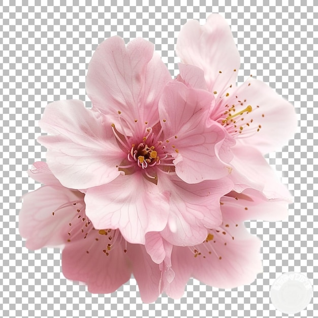 Sakura spring and summer flowers png isolated on transparent background