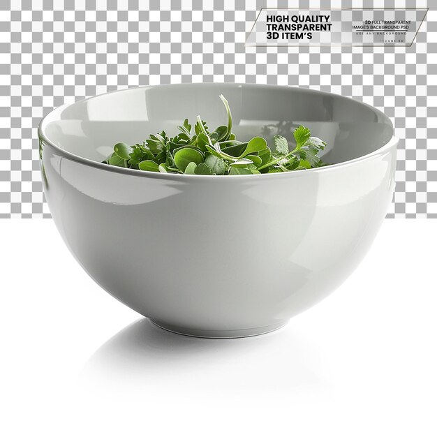 PSD salad bowl a large bowl used for serving salads on transparent background