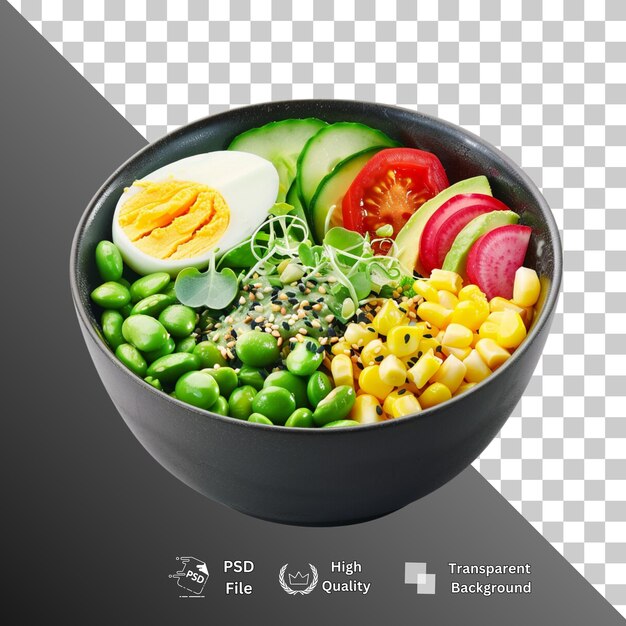 PSD salad isolated on transparent background