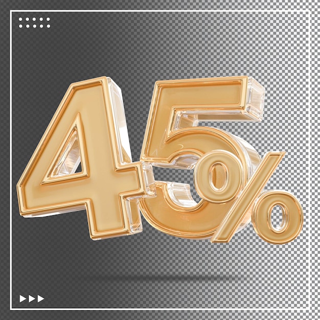 Sale 45 percent number sale