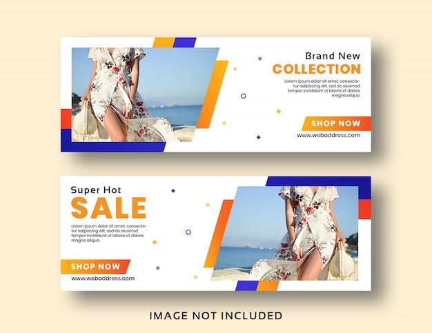 Sale Banner Facebook Cover Template