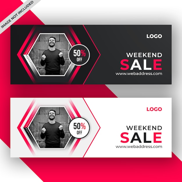 Sale banner or facebook cover template