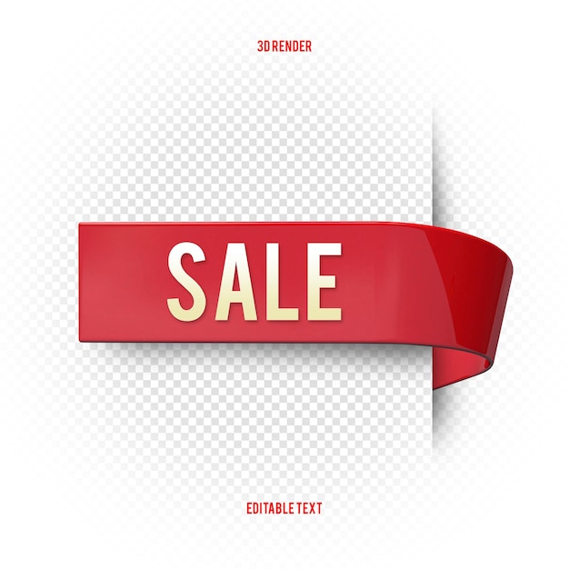 PSD sale banner tag special offer big sale banners red ribbons tags and stickers 3d renderx9