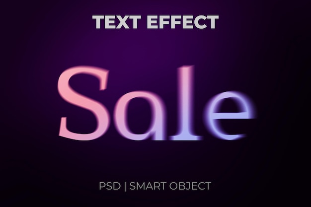 PSD sale colorful dissolving texture psd text effect