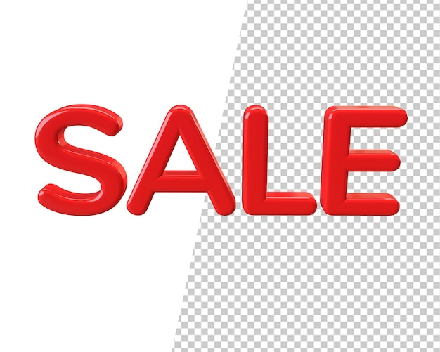 Sale label 3d text