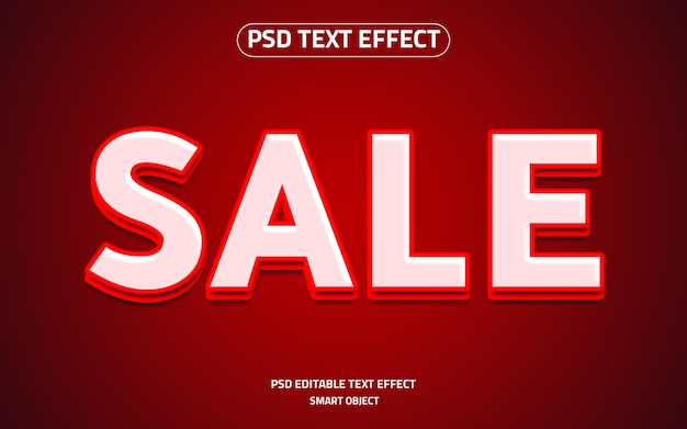 Sale logo editable text effect