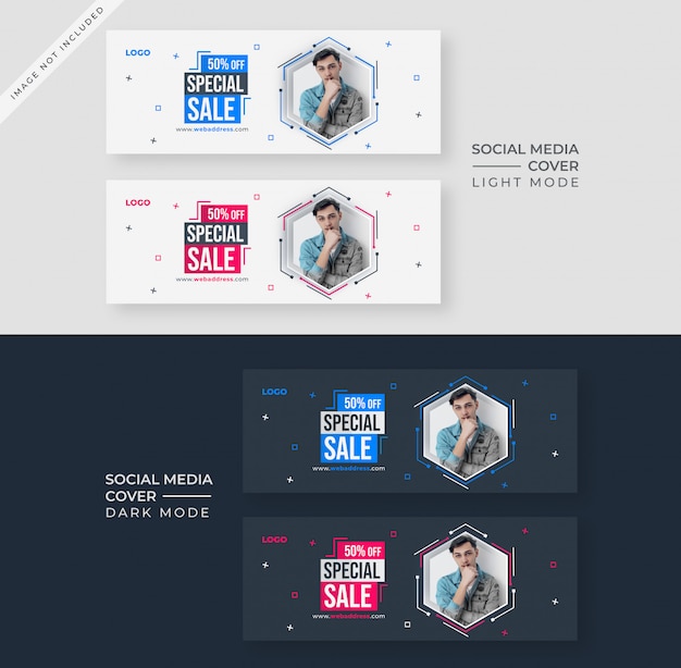 Sale social media or Facebook cover template