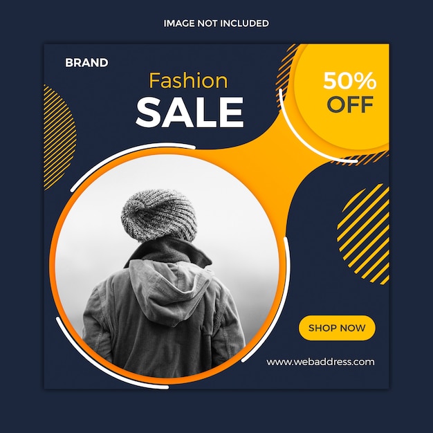 Sale social media instagram post template 