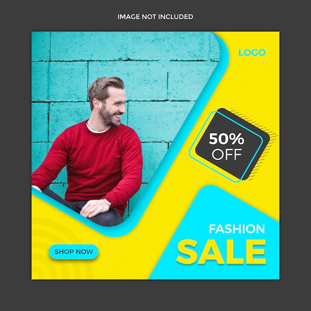 Sale social media post template design