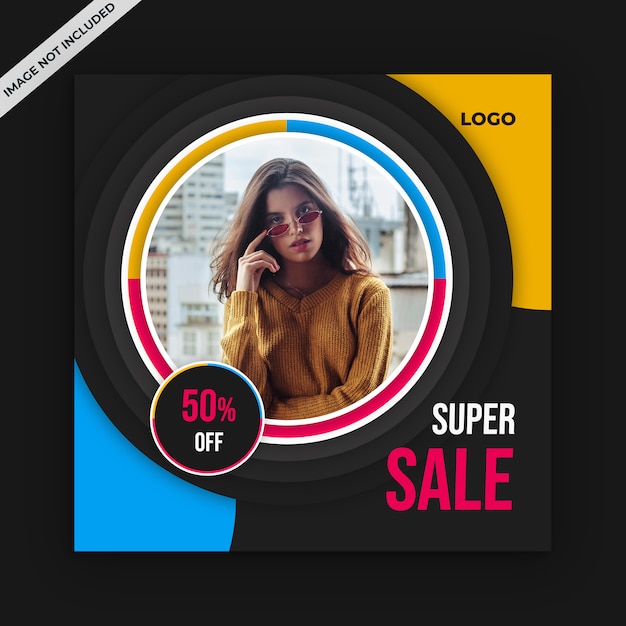 Sale social media post template