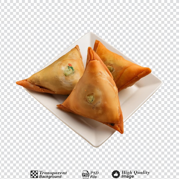 Samosa isolated on transparent background