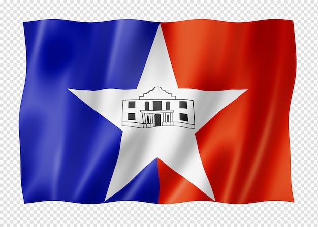 San Antonio city flag Texas USA