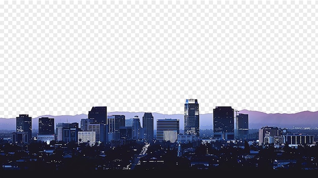 San Jose city skyline isolated on transparent background