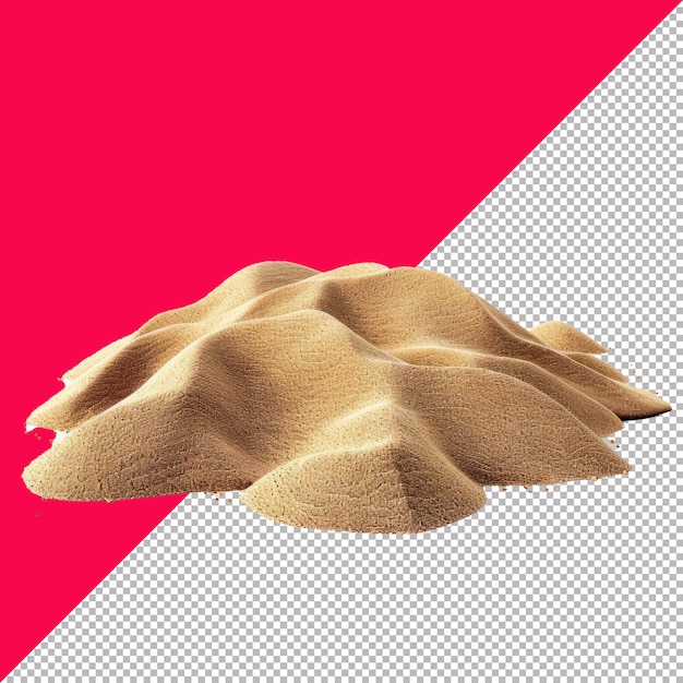 Sand 3D isolated render white background transparent background PNG PSD