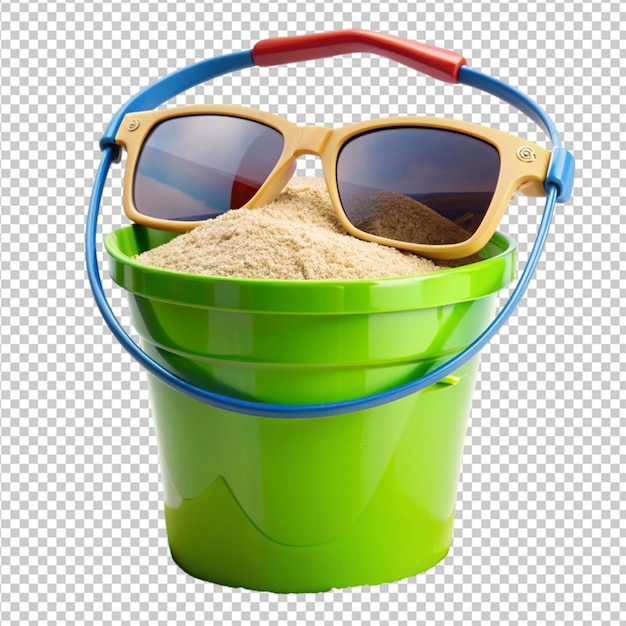 PSD sand bucket transparent background