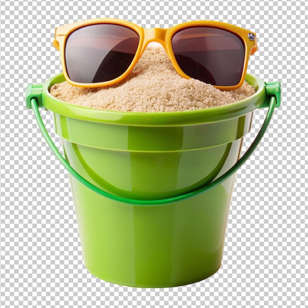 PSD sand bucket transparent background