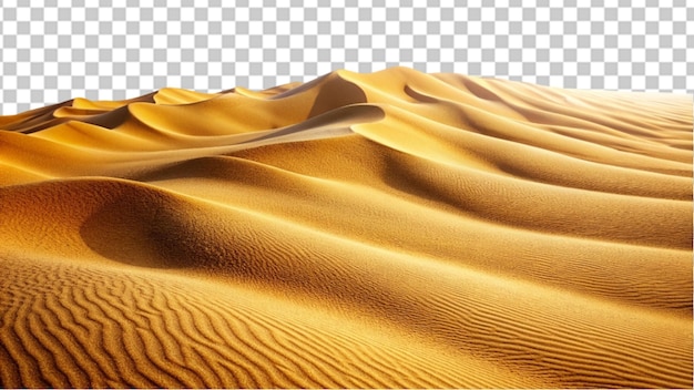 PSD sand dunes isolated on transparent background