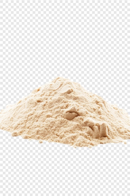 a sand pile is shown on a transparent background