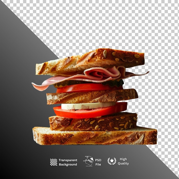 PSD sandwich isolated on transparent background