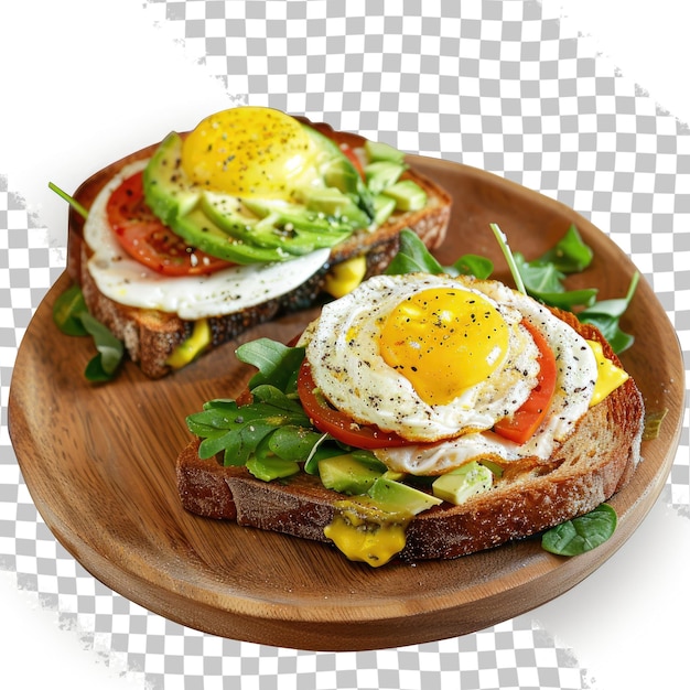 a sandwich with an egg on it and a plate of lettuce