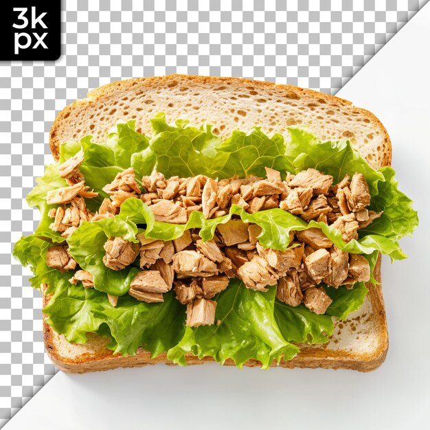 PSD a sandwich with meat and lettuce on it