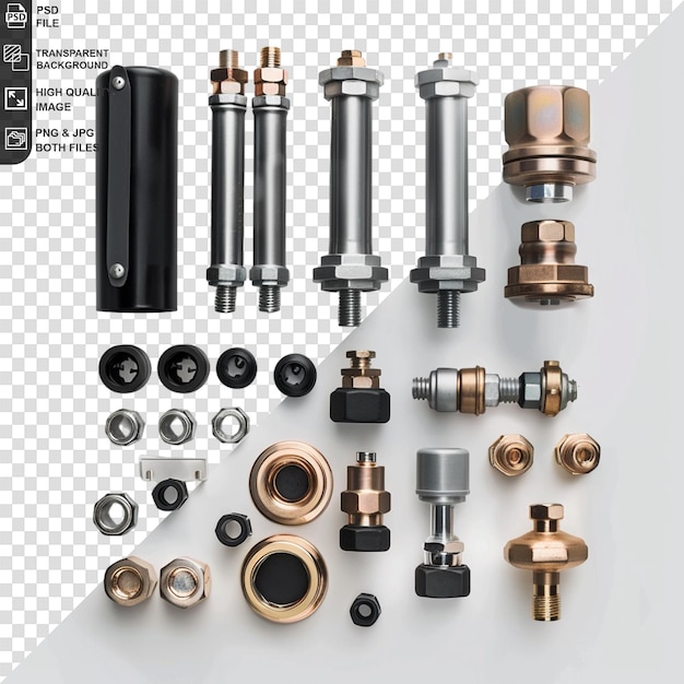 PSD sanitary parts isolated on transparent background png