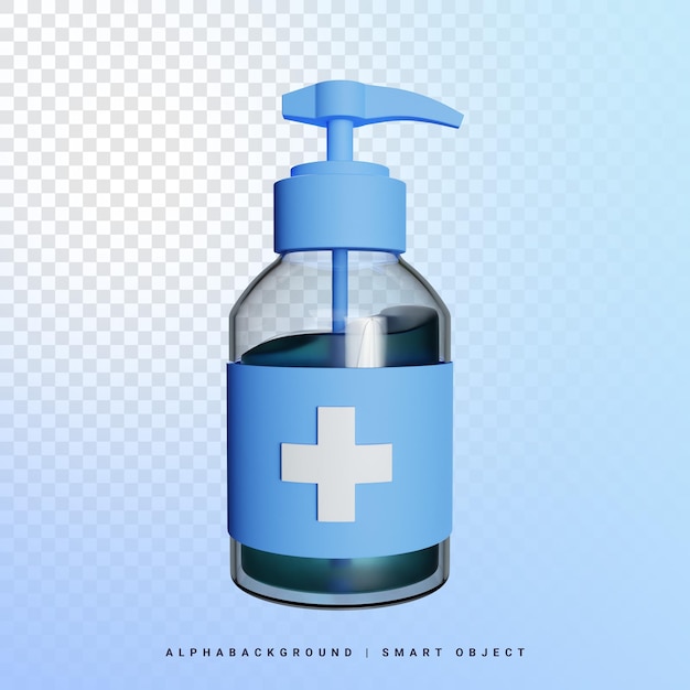 Sanitizer Spray 3d Icon Illustration