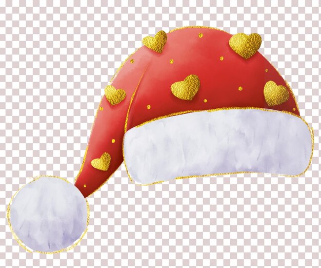 PSD santa christmas hat illustration