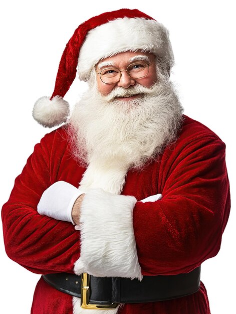 PSD santa claus character on transparent background