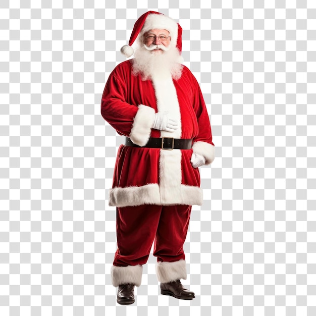 Santa Claus in festive attire