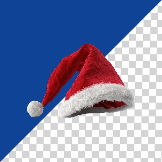 Santa hat alone against transparent background PNG