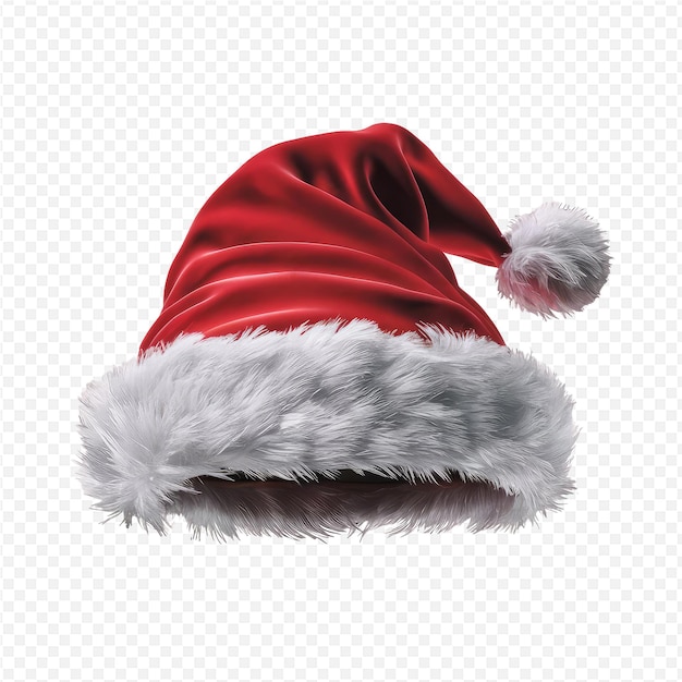 PSD a santa hat is on a white background