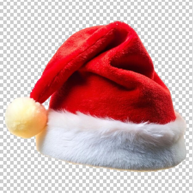 PSD santa hat on transparent background