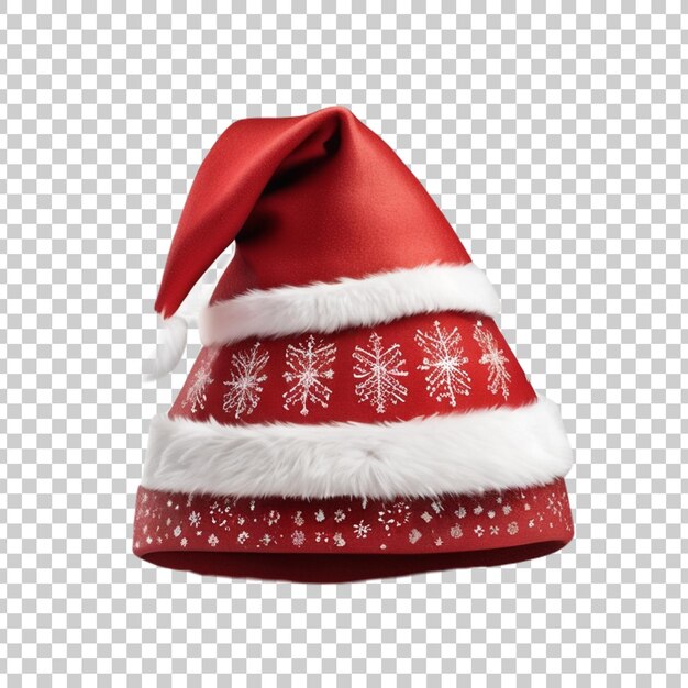 PSD a santa hat with a red hat on it