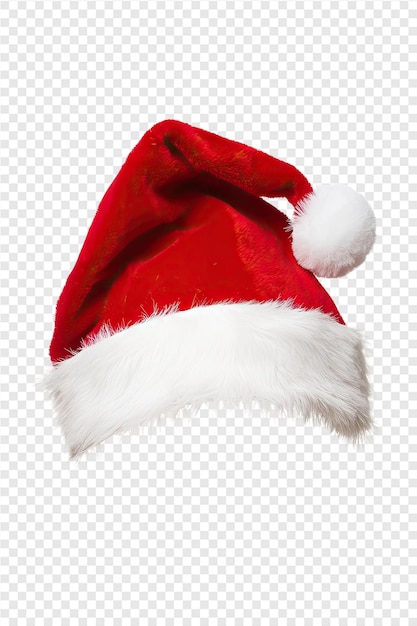 PSD a santa hat with a white cap and a red hat