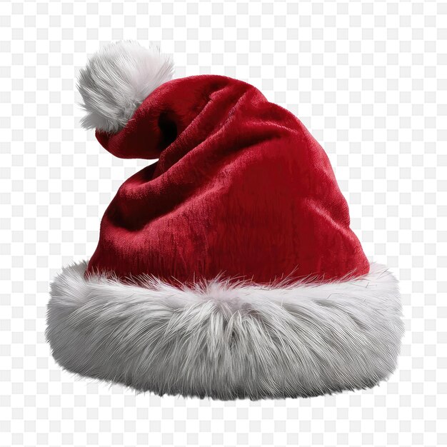 PSD a santa hat with a white hat on it