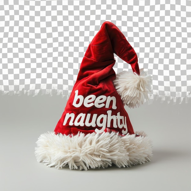 a santa hat with the words  been christmas  written on it