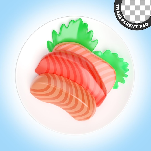 Sashimi 3D Illustration Icon